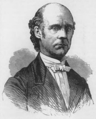 An illustrated portrait of Daniel P. Kidder