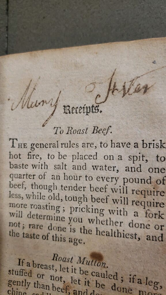 Text: Mary Foster. Same handwriting as Mary Striker